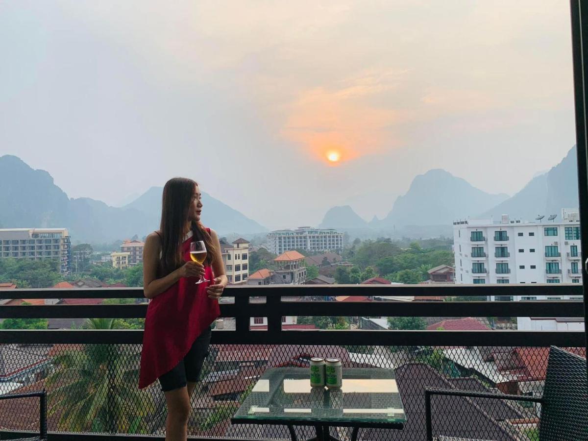 Vang Vieng Topview Hotel Luaran gambar