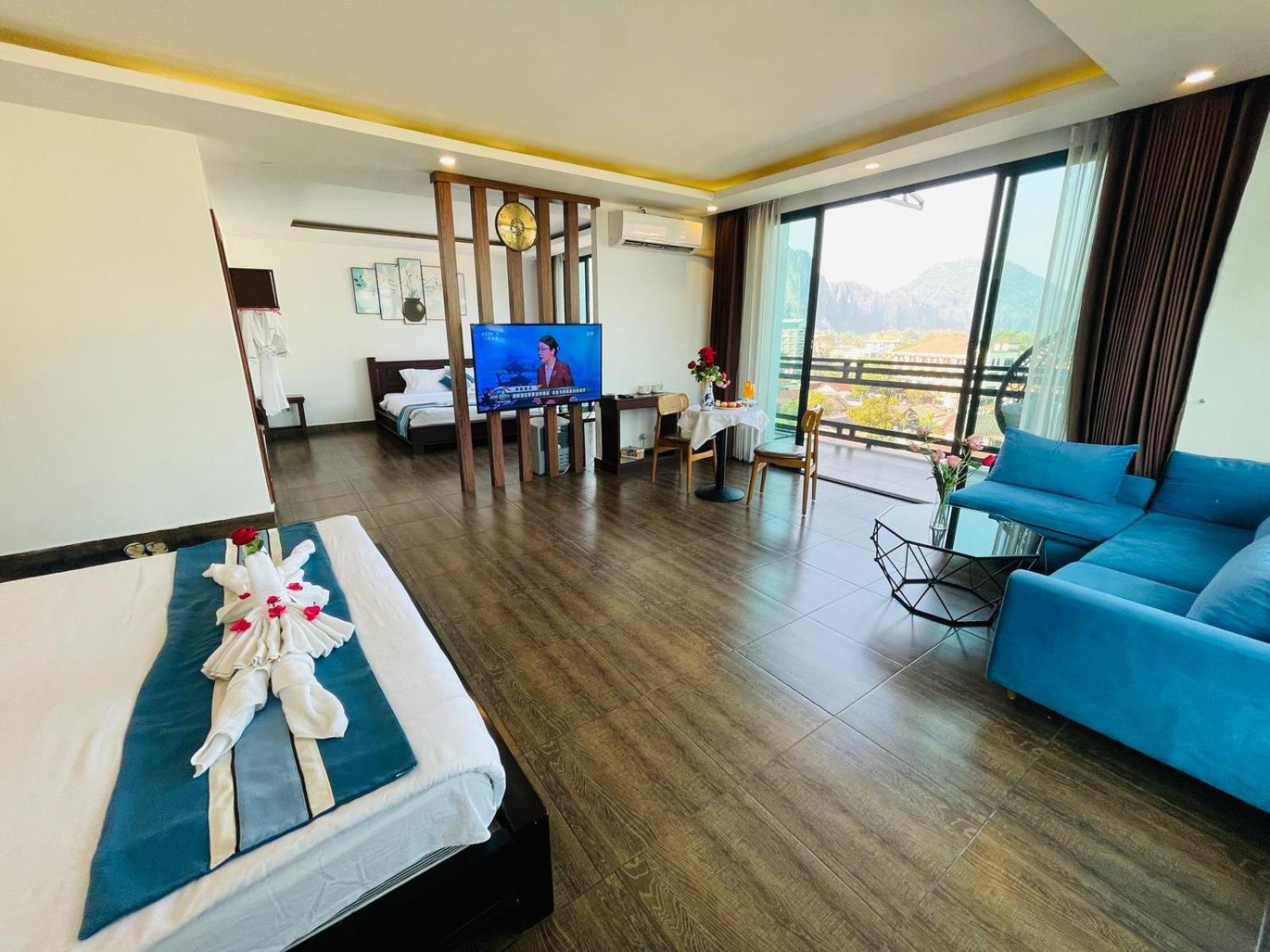 Vang Vieng Topview Hotel Luaran gambar