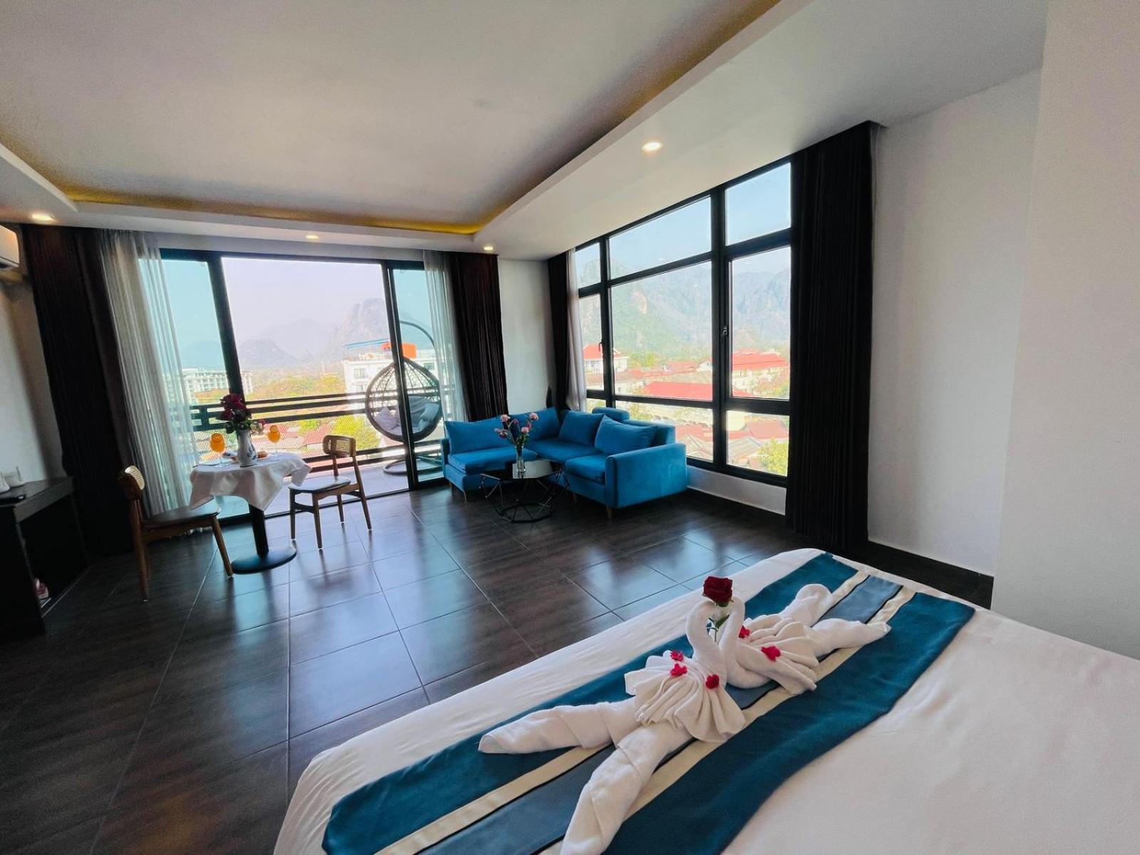 Vang Vieng Topview Hotel Luaran gambar